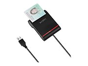 CITITOR DE CARDURI LOGILINK, pentru smart ID, USB 2.0, 0.9m, negru, 