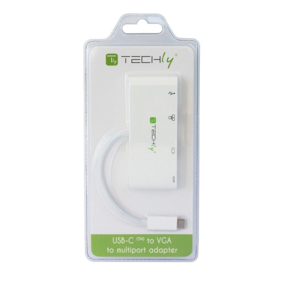 Techly IADAP USB31-DOCK2 stații de andocare și replicatoare de porturi pentru calculatoare portabile USB C Alb_3