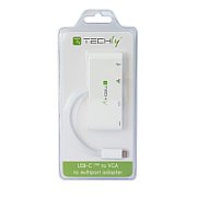 Techly IADAP USB31-DOCK2 stații de andocare și replicatoare de porturi pentru calculatoare portabile USB C Alb_3