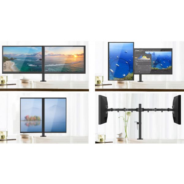 Techly ICA-LCD 482-D sistem montare monitor/stand 68,6 cm (27