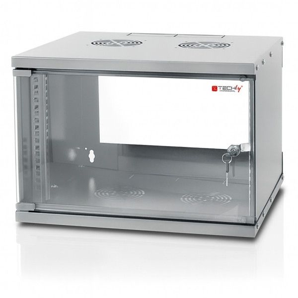 Techly I-CASE EL-1006G32 rack-uri 6U Raft montat pe perete Gri_2