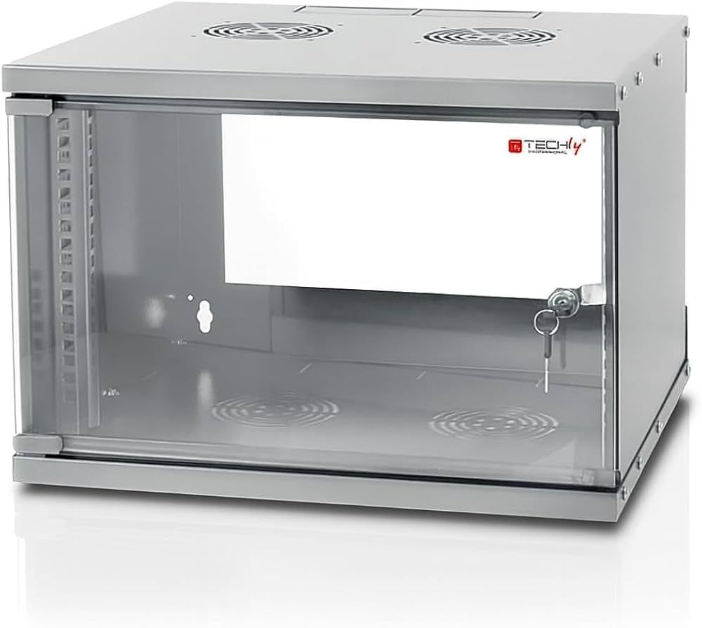 Techly I-CASE EL-1006G32 rack-uri 6U Raft montat pe perete Gri_3