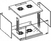 Techly I-CASE EL-1009G32 rack-uri 9U Raft montat pe perete Gri_2