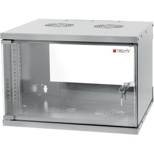 Techly I-CASE EL-1009G32 rack-uri 9U Raft montat pe perete Gri_5