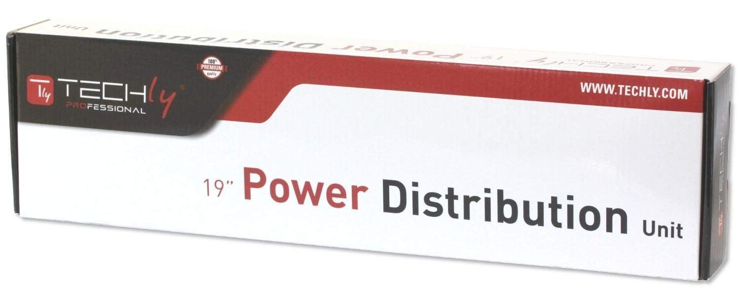 Techly I-CASE STRIP-16SH unități de distribuție a energiei electrice (PDU) 6 ieșire(i) AC 1.5U Negru, Argint_3