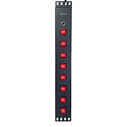 Techly I-CASE STRIP-815I unități de distribuție a energiei electrice (PDU) 8 ieșire(i) AC 1.5U Negru_3