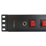 Techly I-CASE STRIP-815I unități de distribuție a energiei electrice (PDU) 8 ieșire(i) AC 1.5U Negru_4