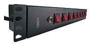 Techly I-CASE STRIP-815I unități de distribuție a energiei electrice (PDU) 8 ieșire(i) AC 1.5U Negru_5