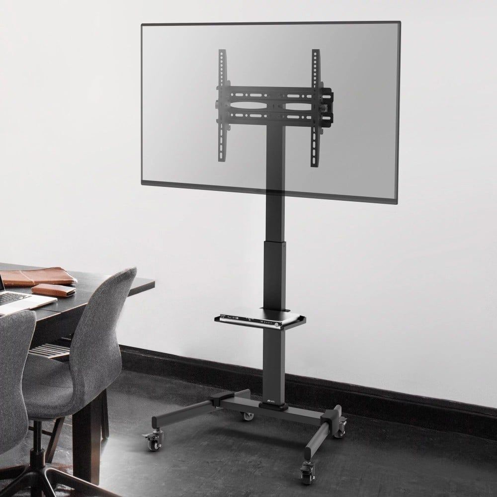 Techly ICA-TR21L cărucioare și standuri pentru multimedia Negru Ecran plat Raft pe roți multimedia_1