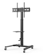 Techly ICA-TR228 cărucioare și standuri pentru multimedia Negru Ecran plat Raft pe roți multimedia_1