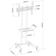 Techly ICA-TR23 stand TV/mobilier pentru combine audio 1 rafturi_3