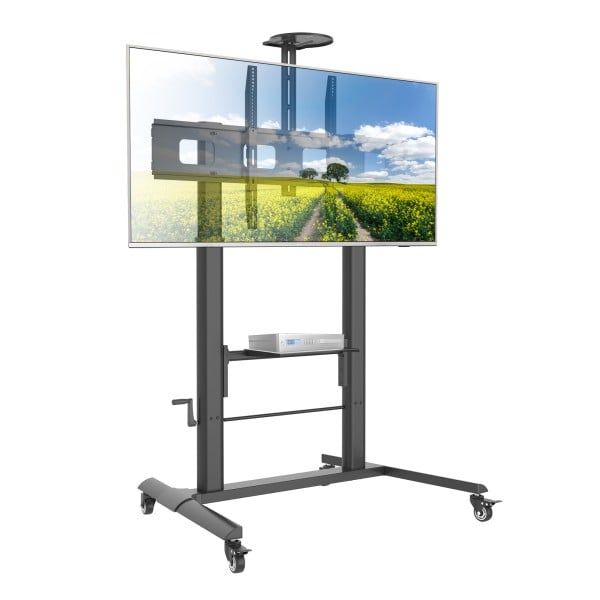 Techly ICA-TR230 cărucioare și standuri pentru multimedia Negru Ecran plat Raft pe roți multimedia_3
