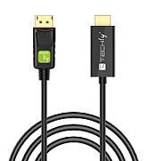 Techly ICOC DSP-H12-020 adaptor pentru cabluri video 2 m DisplayPort HDMI Negru_1