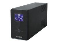 UPS GEMBIRD, Line Int. cu management, mini tower, 1200VA/720W, AVR, IEC x 3/ Schuko x 2, 2 x baterie 12V/7Ah, display LCD, back-up 1 - 10 min.,  EG-UPS-033 , (include TV 8 lei)