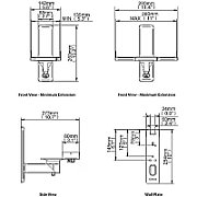 B-Tech VENTRY - Side Clamping Loudspeaker Wall Mounts with Tilt & Swivel (Pair)_2