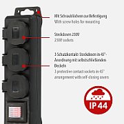 ACAR F5 Black 5 AC outlet(s) 230 V 3 m_7