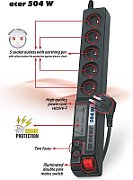 ACAR F5 POWER Black 5 AC outlet(s) 230 V 10 m_2