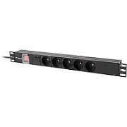 Lanberg PDU-05E-0200-IEC-BK power distribution unit (PDU) 5 AC outlet(s) 1U Black_1