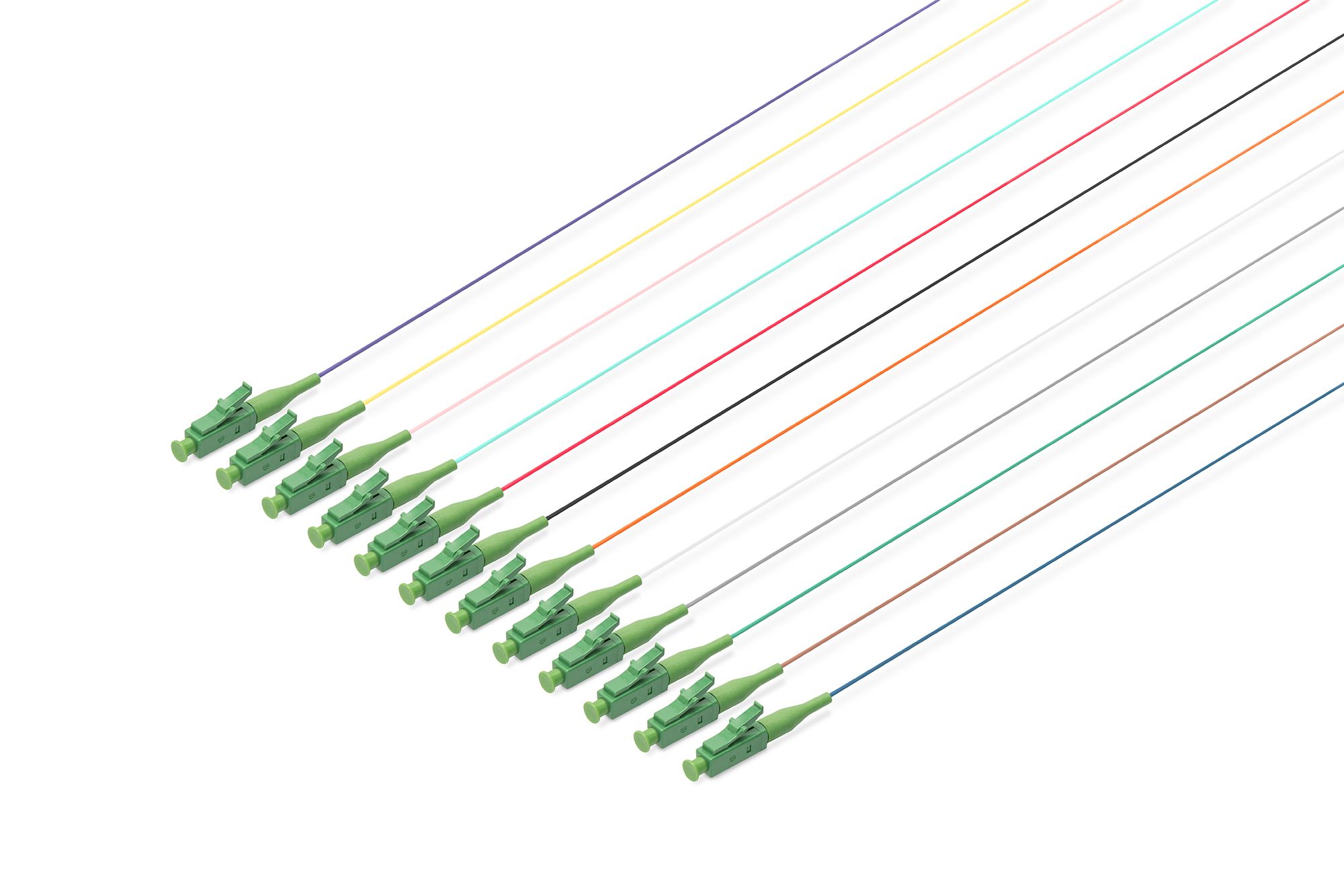 Digitus colored pigtails  LC/APC OS2 09/125 µ  Simplex_1