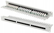 PATCH PANEL 24 PORT 1U 19  CAT.5E UTP WITH CABLE ORGANIZER GRAY LANBERG_1