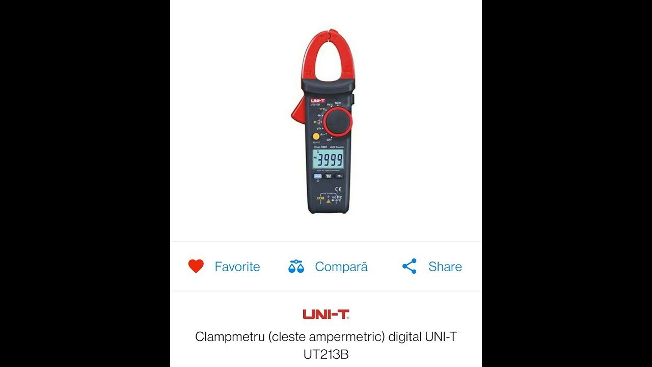 Clamp meter model UT213B_3
