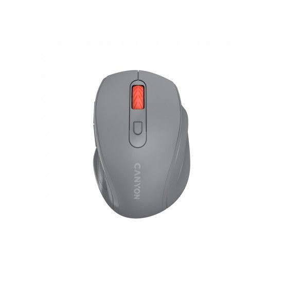 Canyon 6 buttons wireless 2.4Ghz mouse, MX8650A Sensor, DPI up to 1600,Injection case, 3 M life times left and right switches, 2xAAA battery, ABS material. Size: 105x71x40mm, Weight: 59g, Dark grey_2