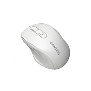 Canyon 6 buttons wireless 2.4Ghz mouse, MX8650A Sensor, DPI up to 1600,Injection case, 3 M life times left and right switches, 2xAAA battery, ABS material, Size: 105x71x40mm, Weight: 59g, white_2