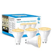 Smart Wi-Fi Spotlight, Dimmable, 4-Pack SPEC: 2.4 GHz, IEEE 802.11b/g/n, GU10 Base, 220–240 V, 50/60 Hz, 350 lm, 2.9 W, 2,700 K, Beam Angle 40° , 3 kWh / 1000h, lifetime up to 15,000 hrs, Energy Efficiency Class D. FEATURE: Dimmable, No Hub Required, Voice Control (works with Amazon Alexa and Google_2