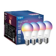 Smart Wi-Fi Light Bulb, Multicolor, 4-Pack SPEC: 2.4 GHz, IEEE 802.11b/g/n, E27 Base, 220–240 V, 50/60 Hz, Brightness: W: 806 lm/ R: 55 lm/G: 140 lm/B: 25 lm, 8.3 W, 2,500 K – 6,500 K, Beam Angle 220°, 8.3 kWh / 1000h, lifetime up to 25,000 hrs FEATURE: Multicolor, No Hub Required, Voice Control_2