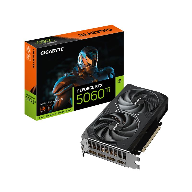 Placa Video GEFORCE RTX 5060 TI WINDFORCE MAX OC 6GB GDDR7 128 bit, PCIE 5.0, 3x DP 1x HDMI_1