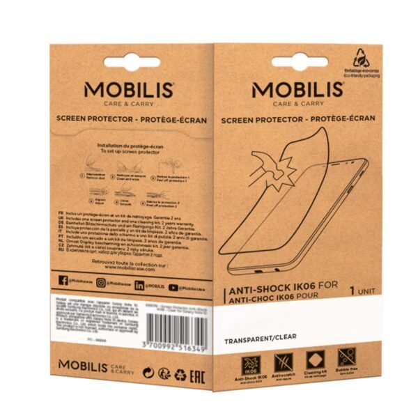 Mobilis Screen Protector Anti-Shock IK06 - Clear for Zebra TC22 - TC27_1