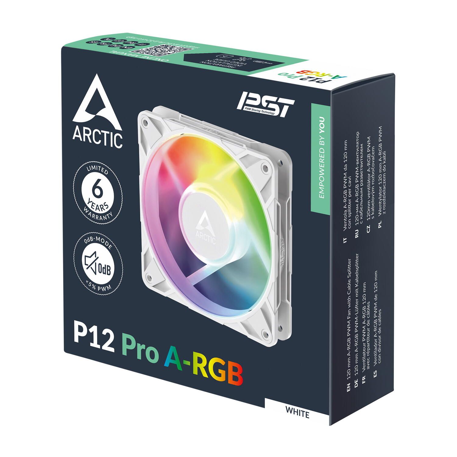 P12 Pro A-RGB, 120 mm PWM, 600 - 3000 rpm, Alb_6