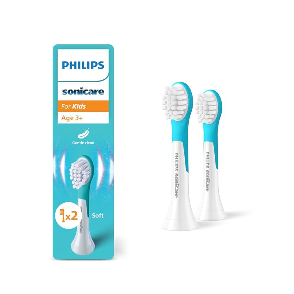 Rezerve PHILIPS Sonicare Kids Compact HX6032/90, Pachet de 2 capete de periere, Standard, Click-on, L x A x I (mm) 25.7x60x230.5_1