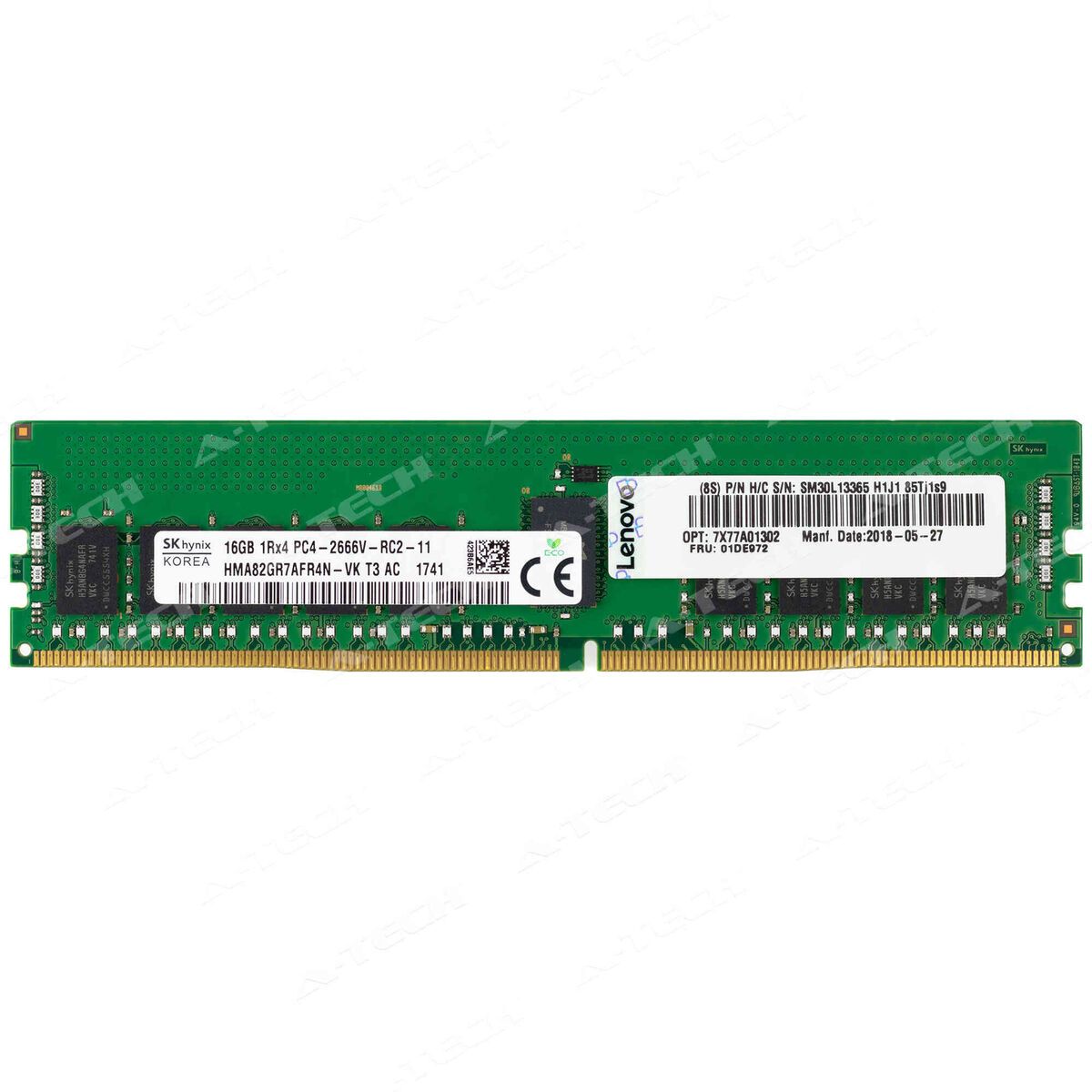 ThinkSystem 16GB TruDDR4 2666 MHz (1Rx4 1.2V) RDIMM_2