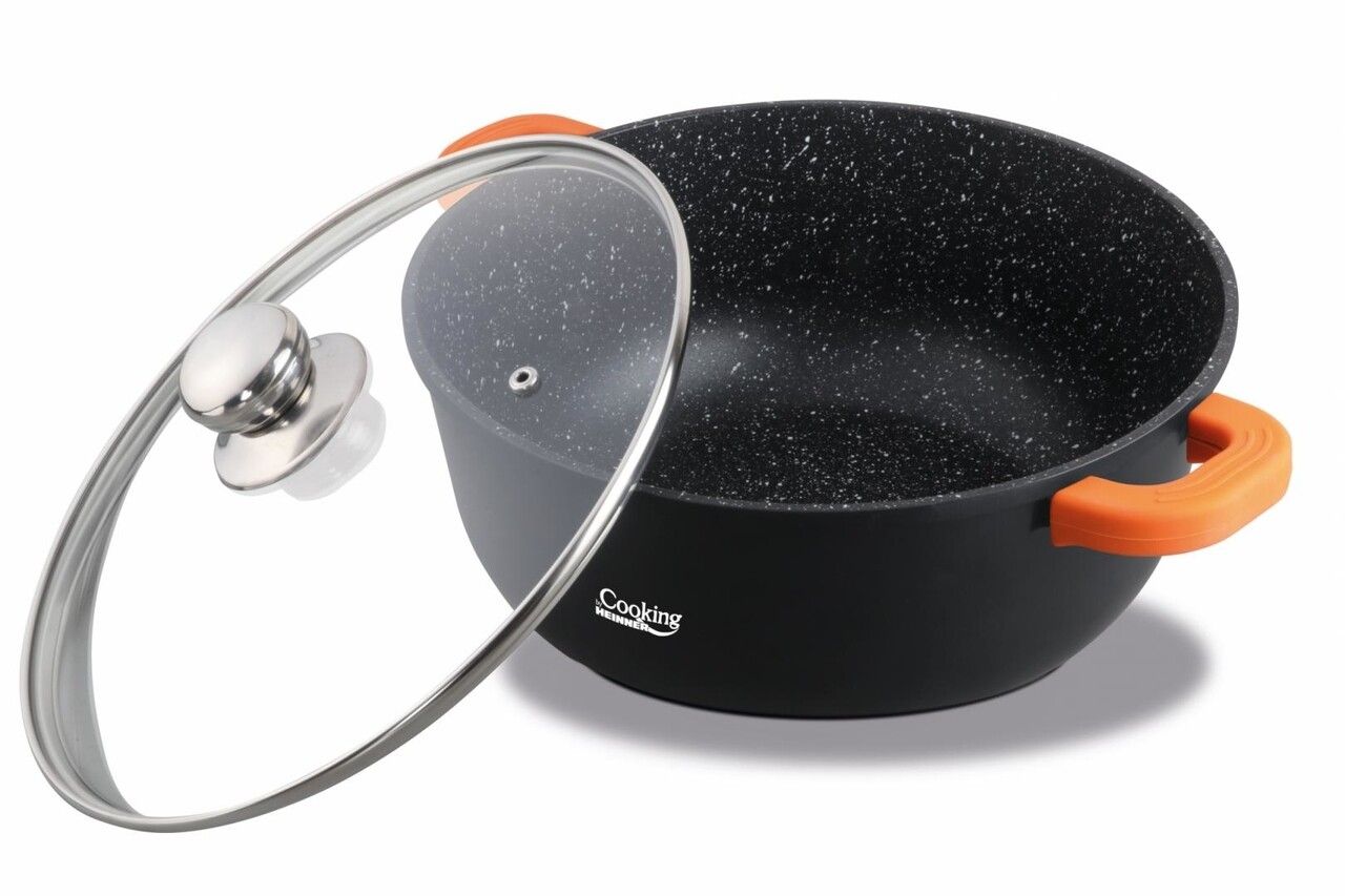 SEMIOALA ALUMINIU FORJAT 24x10 CM,3.8L,ONIX, COOKING BY HEINNER_1