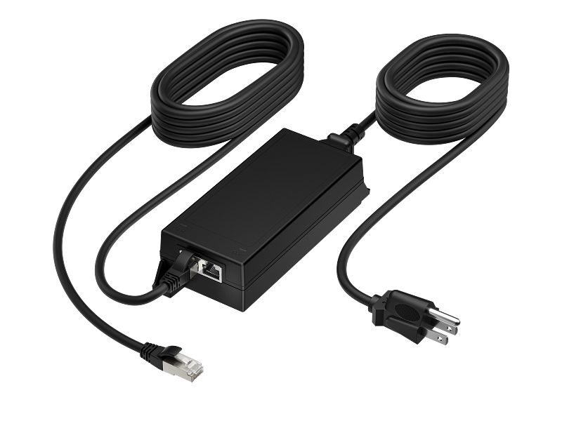 Poly PoE++ 65W 2.5G Adapter with 3.66m CAT6A Cable and Power Cord_1