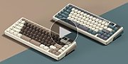 ROYAL KLUDGE RK M70 Cyan Purple Gaming Keyboard Cream switch_3
