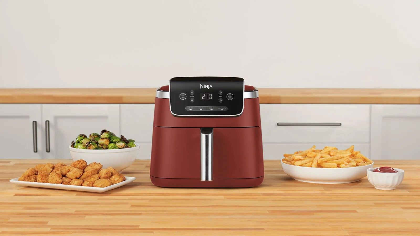 Ninja AF140EUCM fryer Single 4.7 L Stand-alone Hot air fryer Cinnamon colour_2