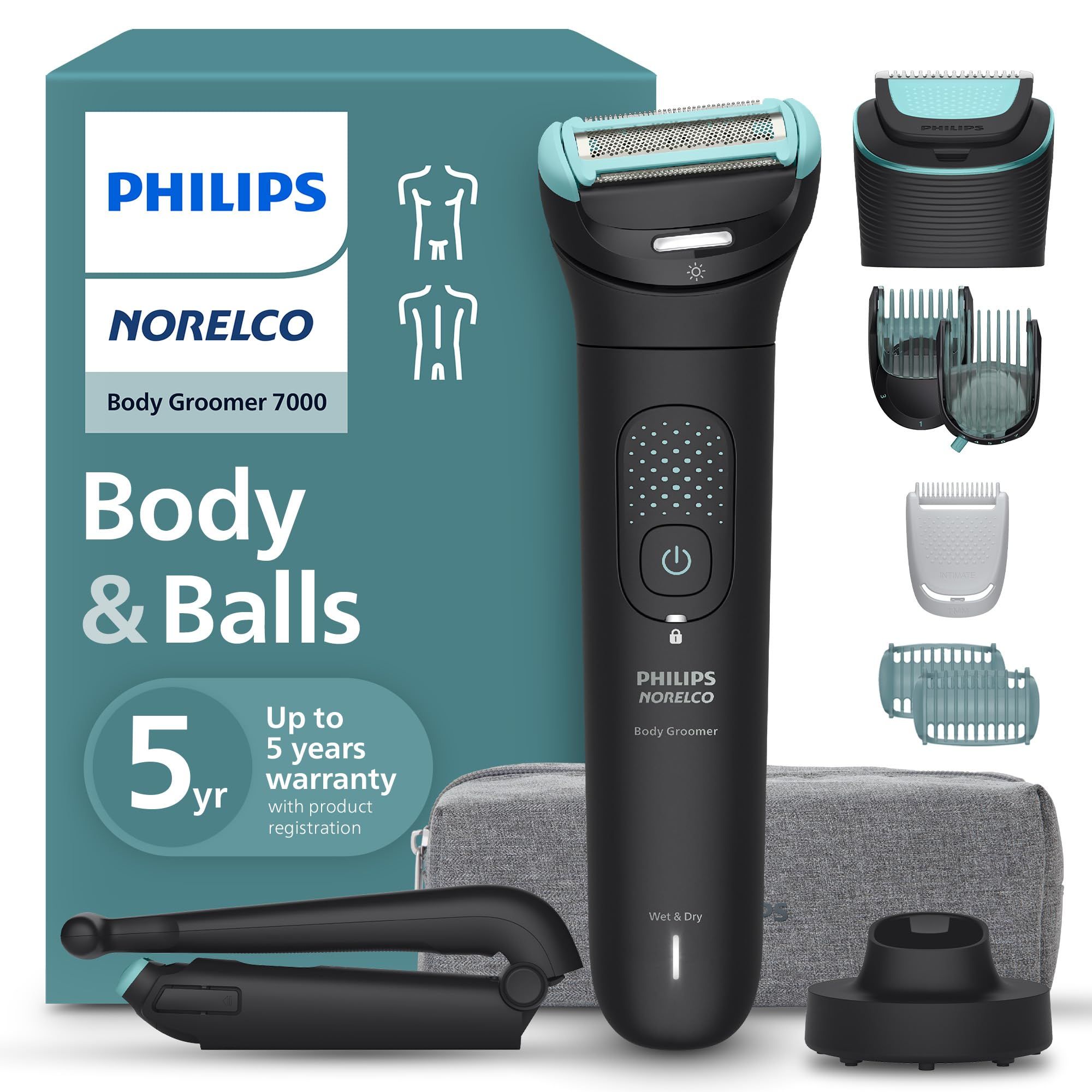 Men's electric shaver  brown + case  Philips 5000 series S5886/38_3