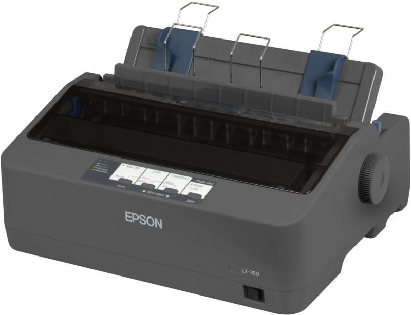 Imprimanta matriceala mono Epson LX-350, dimensiune A4, numar ace: 9 pini, viteza 15cpi, rezolutie 240x144dpi, memorie 128KB, limbaje de printare IBM PPDS, ESC/P, interfata USB 2.0, Bidirectional parallel, RS- 232, ribbon inclus, consumabile: S015637, S015647, optional: suport role hartie_2