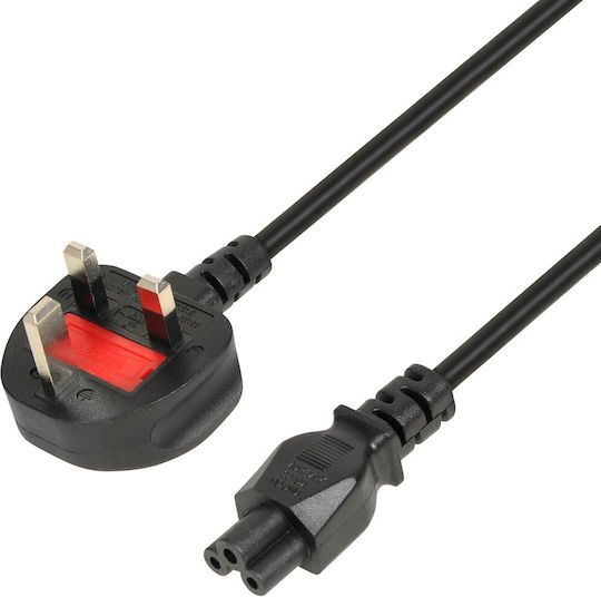 iBOX Power Cable for Laptops (clover) VDE 1.8m UK plug_1