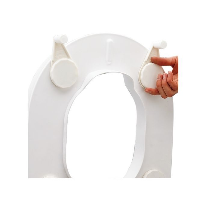 Toilet seat elevation cap with flap Etac HI-Loo 10 cm_2