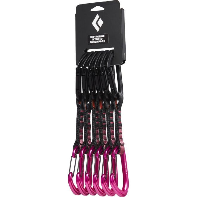 Black Diamond Hotforge Hybrid Quickpk Locking carabiner D-shaped Pink 6 pc(s)_1