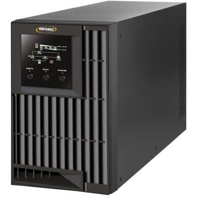Infosec E4 Value 1000 uninterruptible power supply (UPS) Double-conversion (Online) 1 kVA 3 AC outlet(s)_2
