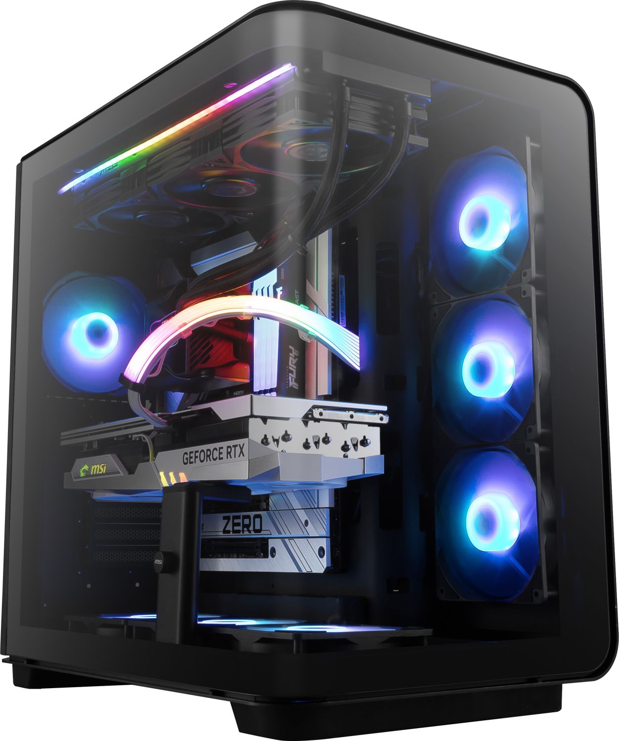 MEG MAESTRO 700L PZ, Mid Tower, ATX, riser PCIe inclus, Negru_4