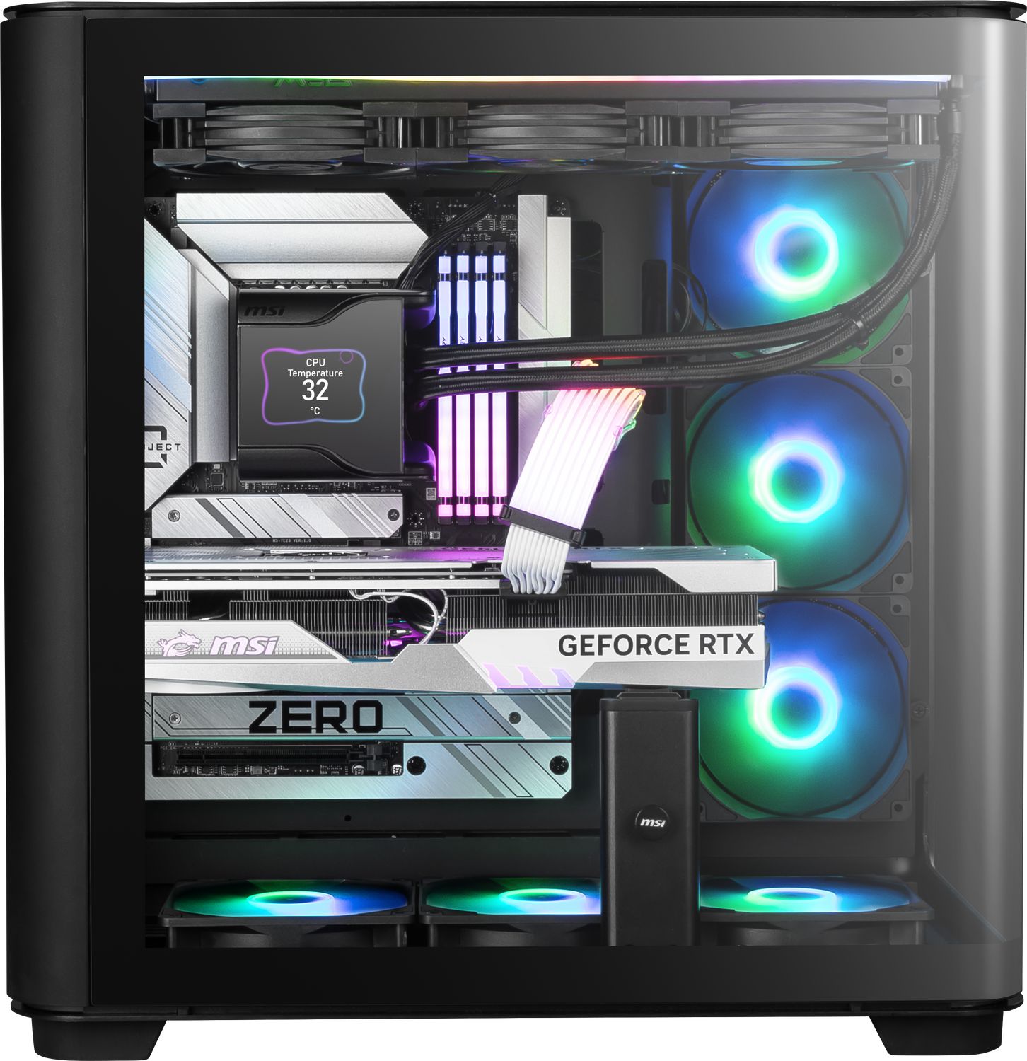 MEG MAESTRO 700L PZ, Mid Tower, ATX, riser PCIe inclus, Negru_5