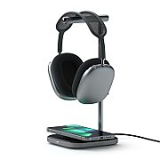 Satechi 2-IN-1 Headphone Stand w Wireless Charger USB-C (Cable inc., Adapter not inc.) - Space Grey)_4
