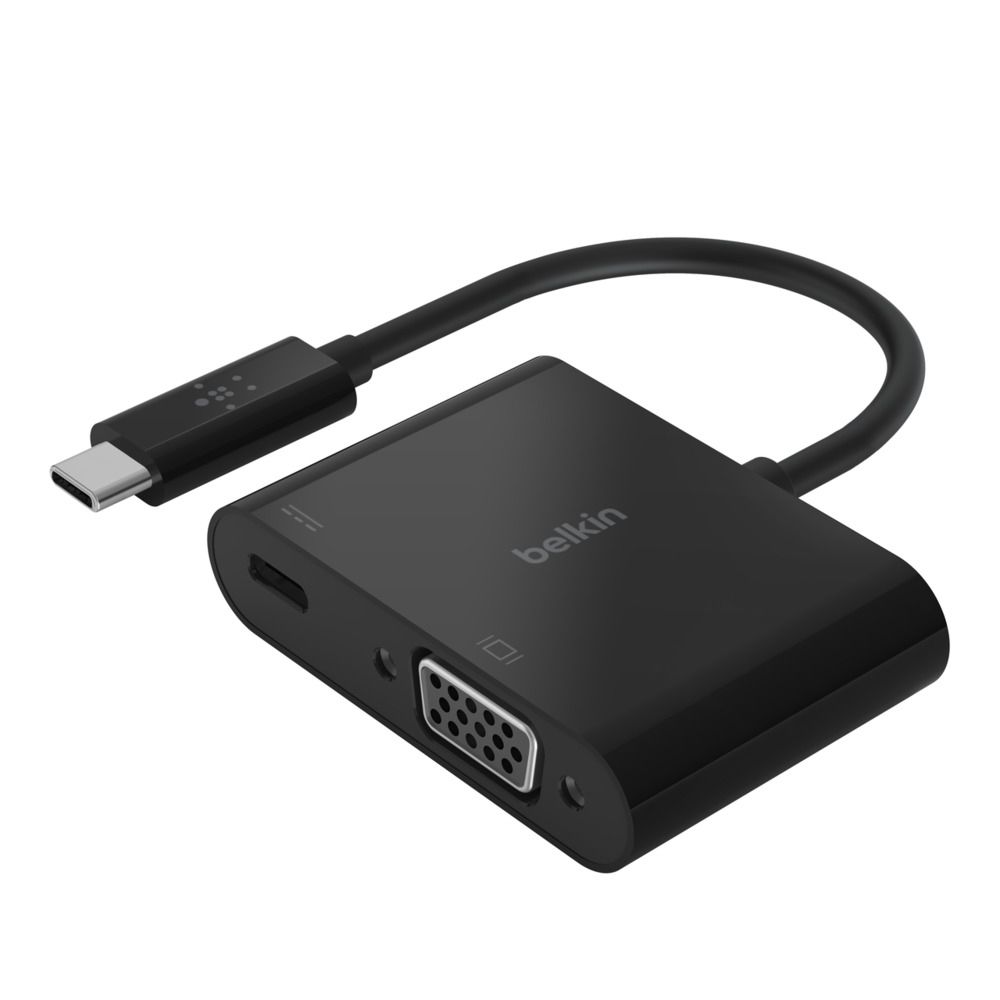 Belkin USB-C to VGA + Charge Adapter (60W PD) - Black_1