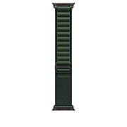 Apple Watch 49mm Loop:  Dark Green Alpine Loop - Small - Black Titanium Finish_1