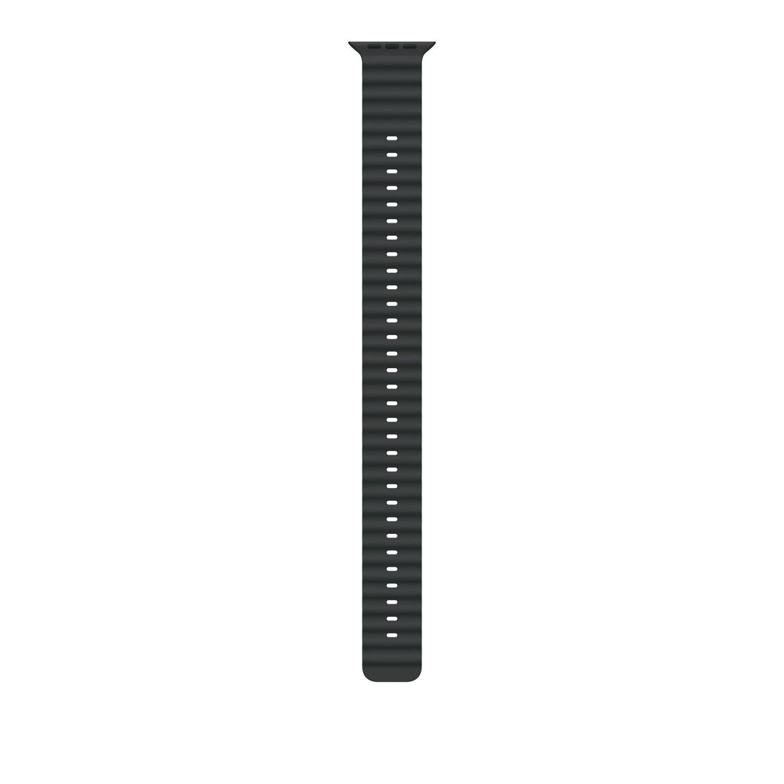 Apple Watch 49mm Band:  Black Ocean Band Extension - Natural Titanium Finish_1
